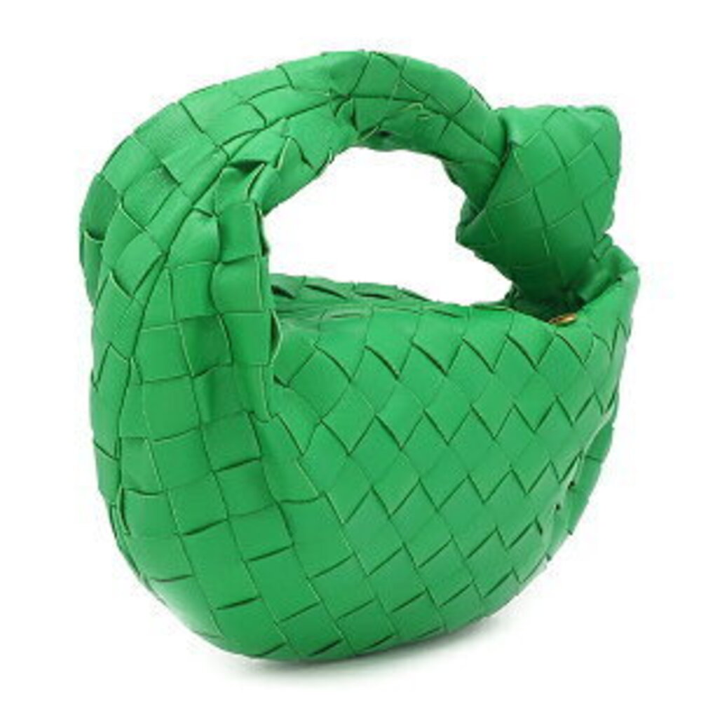 Bottega Veneta leather handbag Jodie green